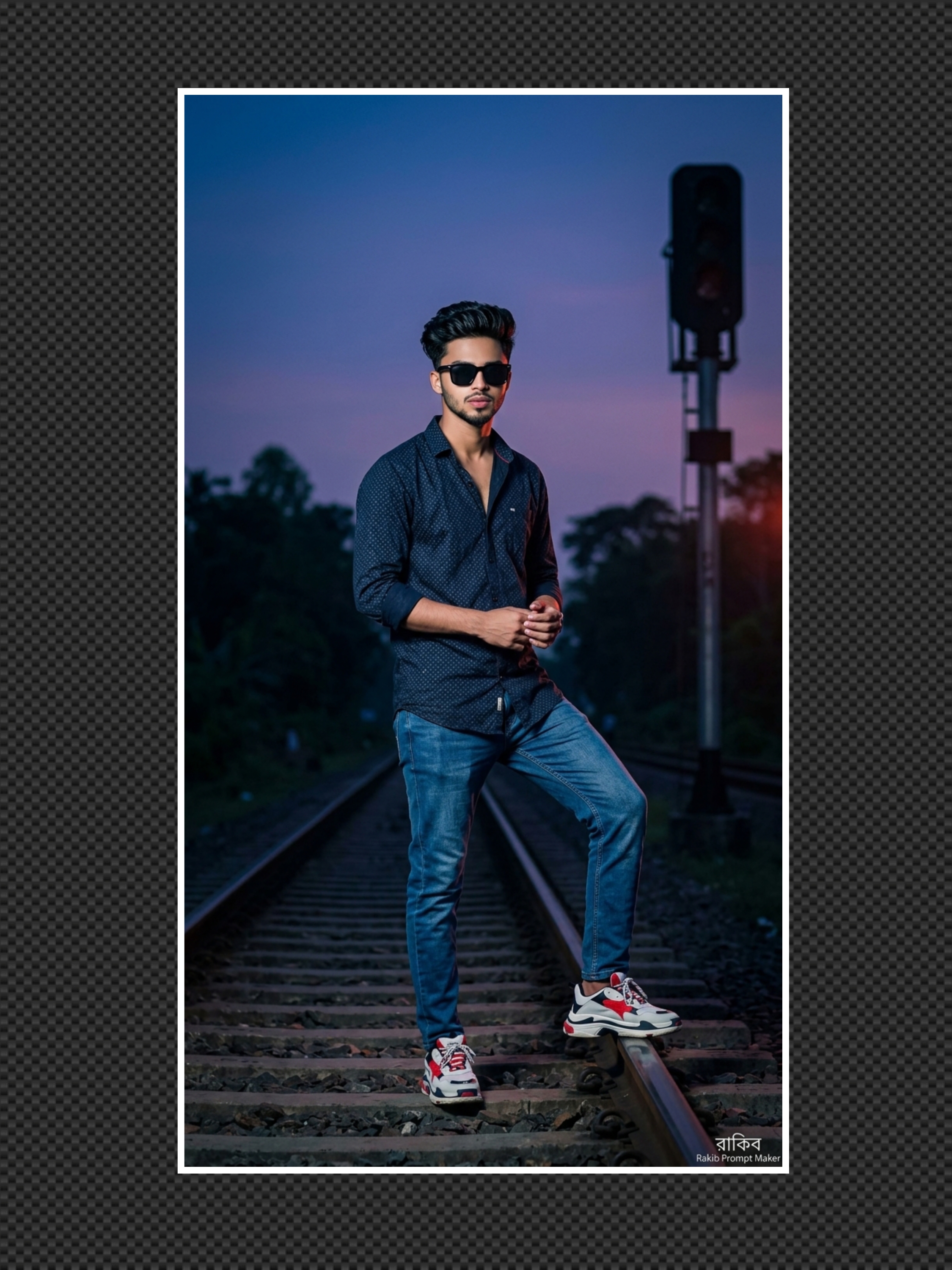 Night Portrait on Railway -3 😱