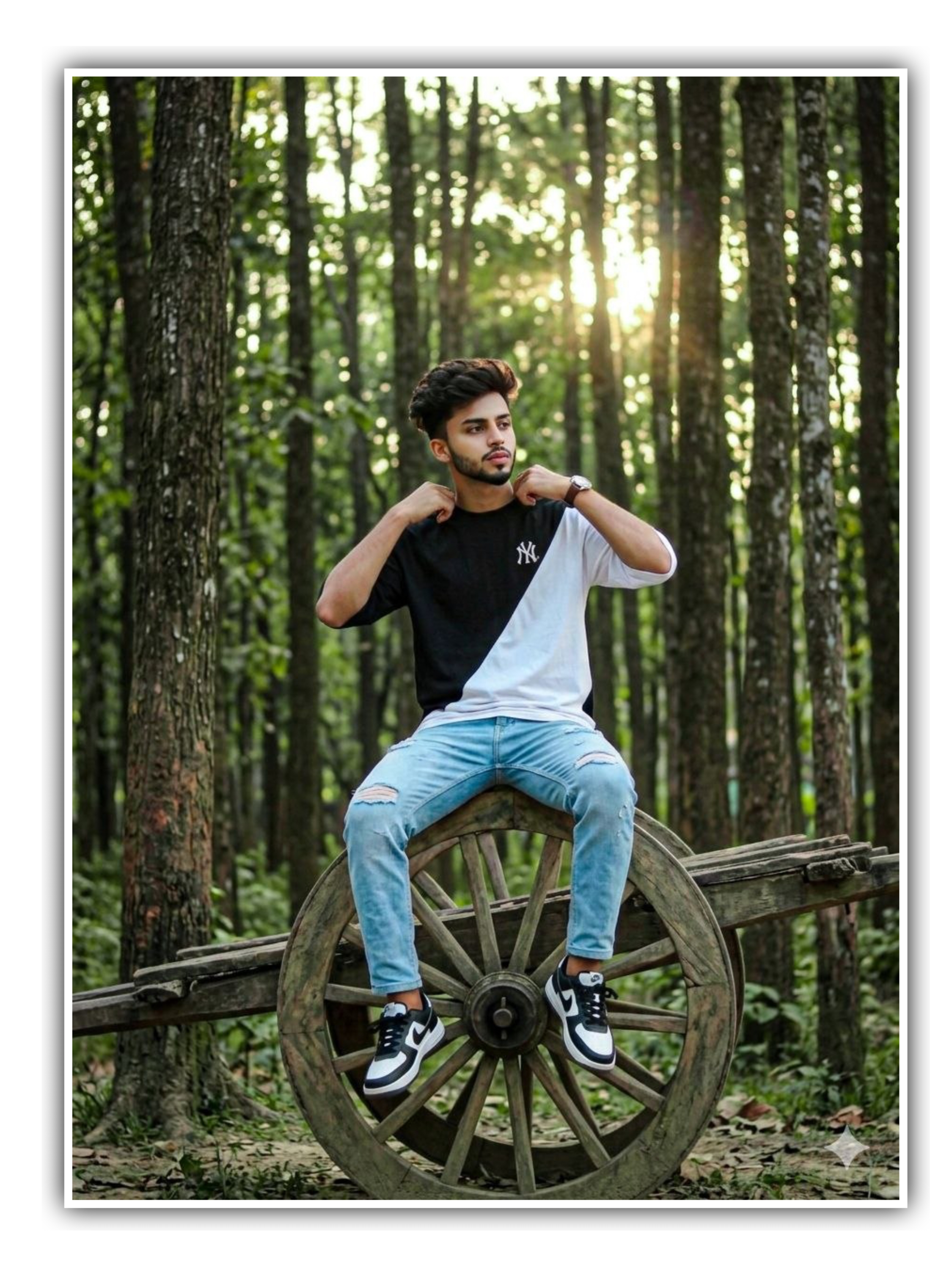 Serene Forest Portrait