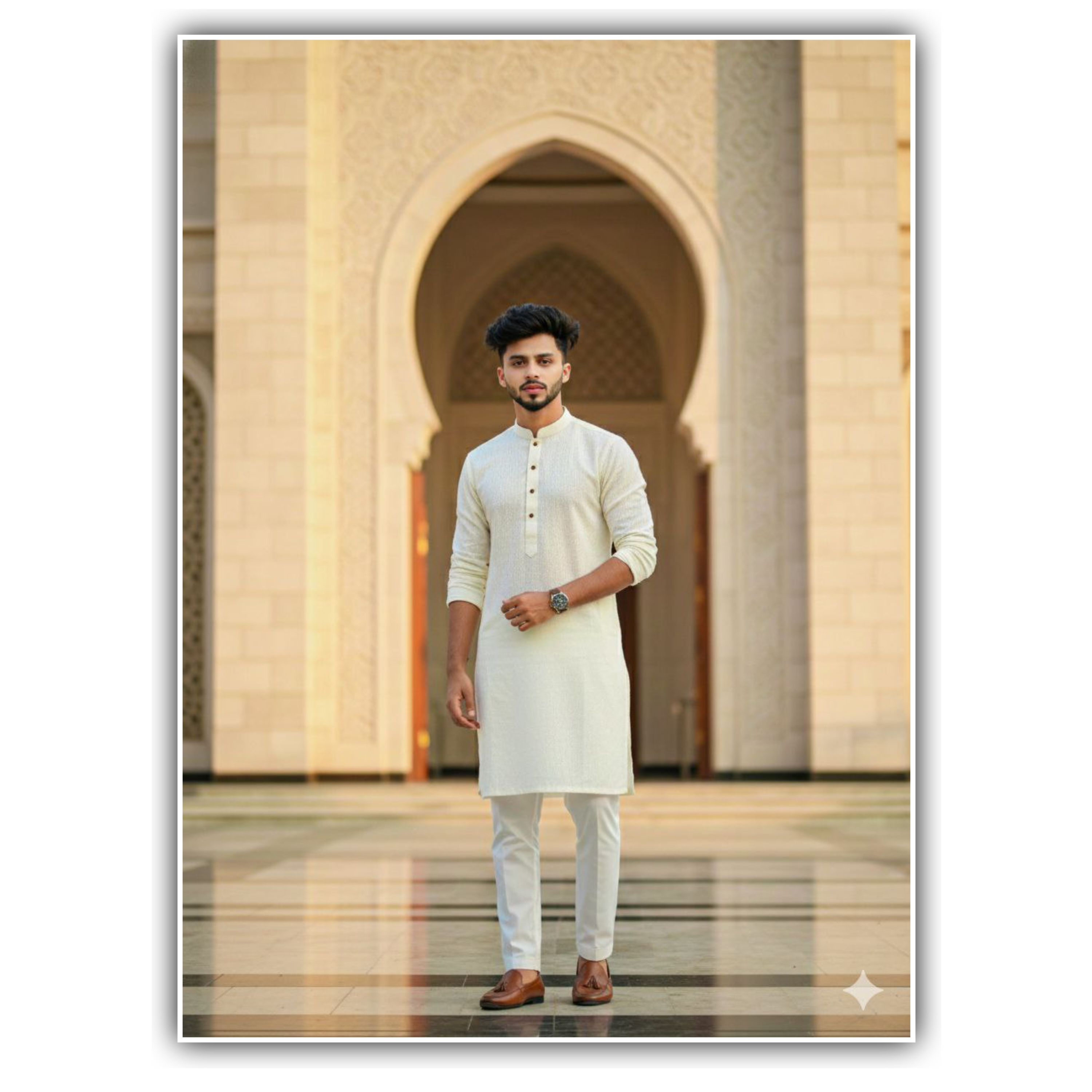 Muslim Man in Luxury Panjabi